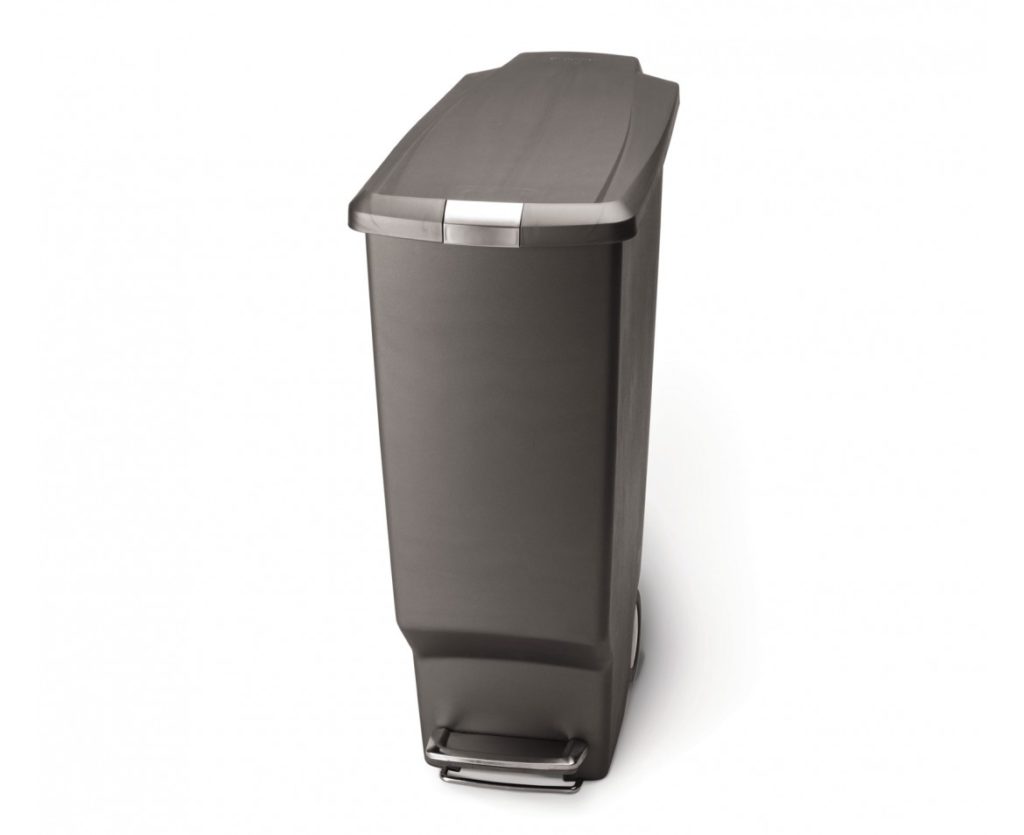 Simplehuman SLIM Pedal Bin 40Lt Plastic Grey Fino Ferramenta