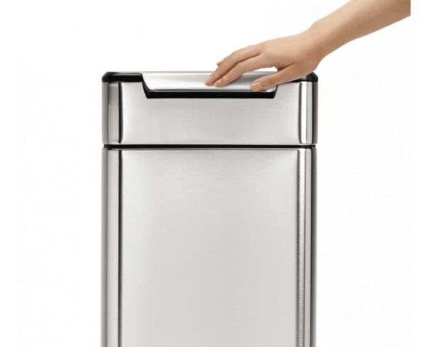 Simplehuman Touch Bar Bin 30Lt Fingerprint proof Brushed Stainless Steel - Image 2