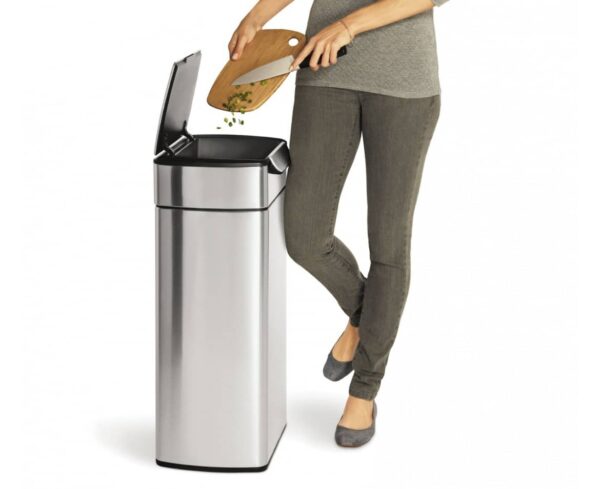 Simplehuman Touch Bar Bin 30Lt Fingerprint proof Brushed Stainless Steel - Image 3
