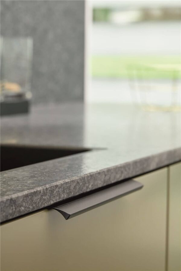 Furnipart EDGE Straight Furniture Handle 350mm Matt Black - Image 2