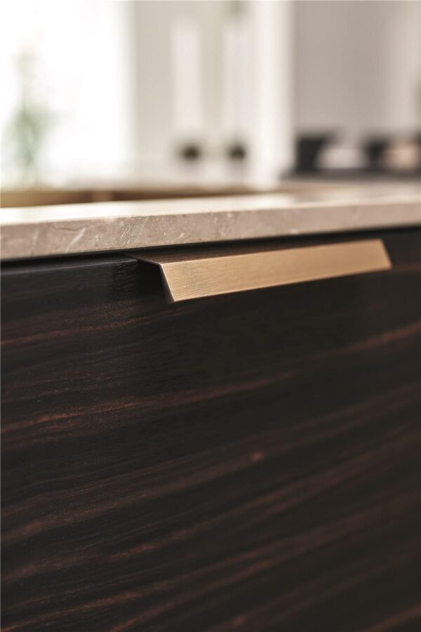 Furnipart BENCH Furniture Handle 200mm Brushed Brass - Image 2
