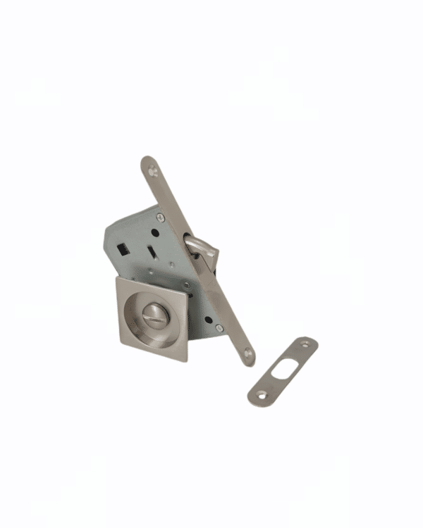 Mha Bathroom Sliding Door Thumbturn Kit Brushed Stainless Steel - Image 2