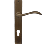Forme-P VALENCIA Door Handle on Plate Yale Bronze