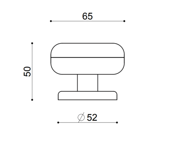 ZB RING Pull Knob Brass - Image 3