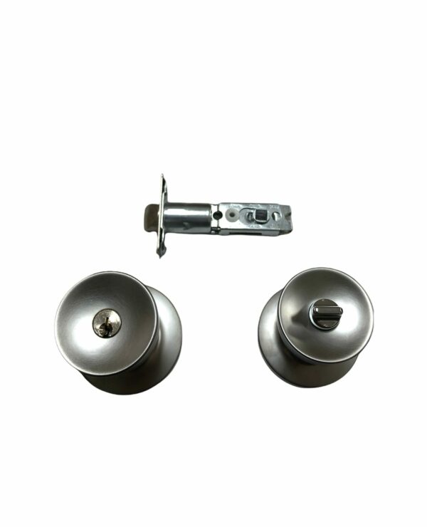 Tesa TULIPA Series 3500 Entrance Door Knobset Satin Chrome - Image 3