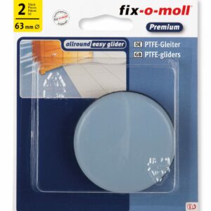 Fix-O-Moll Easy Gliders Self Adhesivedh 63mm Pack of 2