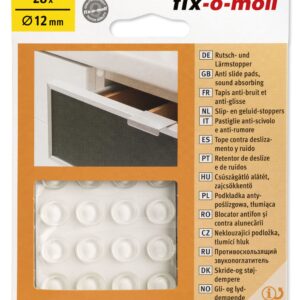 Fix-O-Moll Anti Slide Pad 12mm Clear Pack of 28