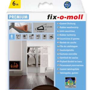 Fix-O-Moll Sealant Tape D-Profile 6m Brown