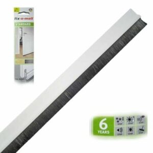 Fix-O-Moll Draught Excluder WithBrush 1m White